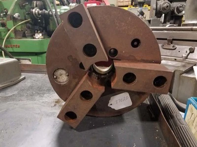 Cushman 10 pulgadas Mandril de 3 mordazas parte posterior plana (Inv.37020) Foto 1 de 2