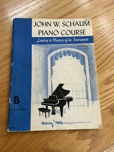 CURSO DE PIANO JOHN SCHAUM - 'EL LIBRO AZUL B' - 1945 - Imagen 1 de 4