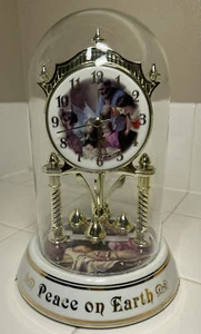 ELGIN ANNIVERSARY CLOCK - PEACE ON EARTH - CHRISTMAS-RARE Collection.  - Picture 1 of 12