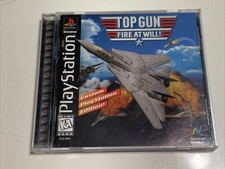 Top Gun: Fire at Will (Sony Playstation) PS1 Black Label Complete w/ Manual