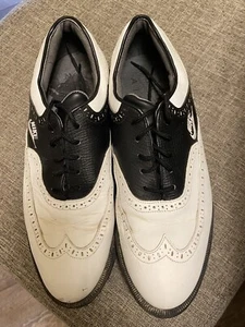 Men’s Vintage Nike Air Leather Golf Shoes Sz 8.5M - Picture 1 of 7