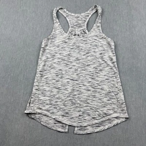 Lululemon Tank Top Womens 4 Gray Tiger Space Dye Tie It Up Yoga Gym Racerback - Picture 1 of 7