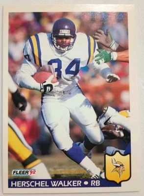 1992 Fleer - Herschel Walker Card #253 In Pristine Condition. A Very Nice Card - Image 1 of 4