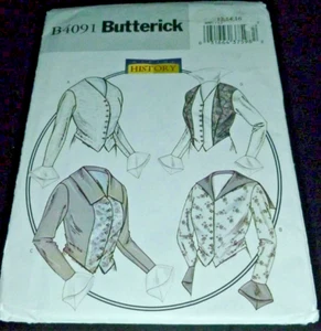 Edwardian Basque 1914 Semi Fitted Flounce Shirt Costume Sewing Pattern 12-16 - Picture 1 of 3