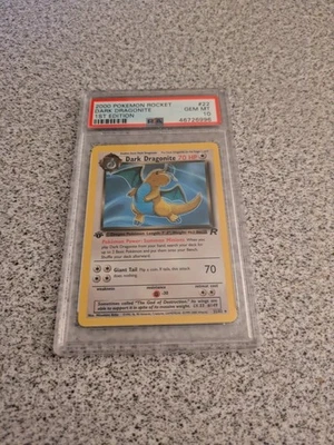 2000 Pokemon 1st Edition PSA 10 GEM MINT Rocket Dark Dragonite 22/82 - Image 1 of 2