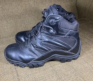 BATES E02346 Delta-6 Side Zip Men’s Size 9 Black Leather Footwear Tactical Boots - Picture 1 of 9