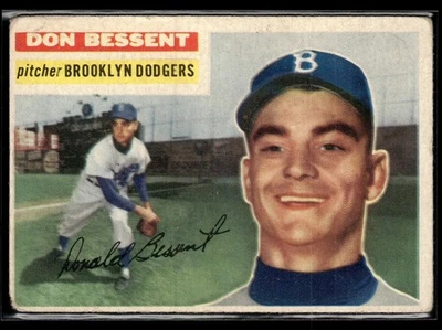 1956 Topps Don Bessent Rookie LOW GRADE Set Break #184 - Image 1 of 2
