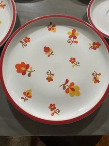 VTG Hearthstone Block Vista Alegre Paprika Portugal 10 1/2” Dinner Plates Qty 10 - Picture 1 of 15