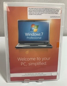Microsoft Windows 7 Professional, 64-bit OEM Disc with SP1 and Product Key - Picture 1 of 4