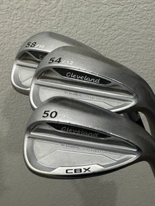 Used Cleveland CBX Wedge Set 50/11, 54/12 & 58/12 Loft/Bounce Wedges - Picture 1 of 6