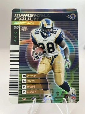 Marshall Faulk 2002 NFL Showdown Base #401 1st Edition Foil Rams - Image 1 of 2