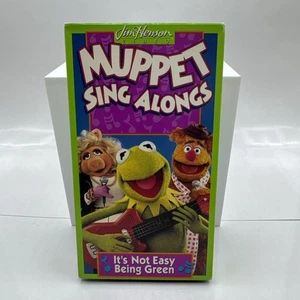 Muppet Sing-Alongs - Its Not Easy Being Green VHS Tape 1994 Kids Cartoon Show - Picture 1 of 6