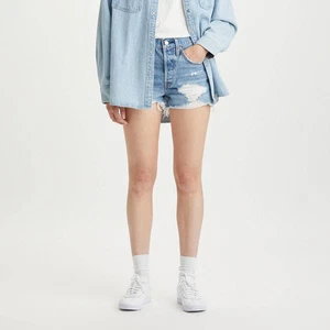 Levi's 501 Original Women's High-Rise Distressed Jean Denim Shorts - Picture 1 of 37