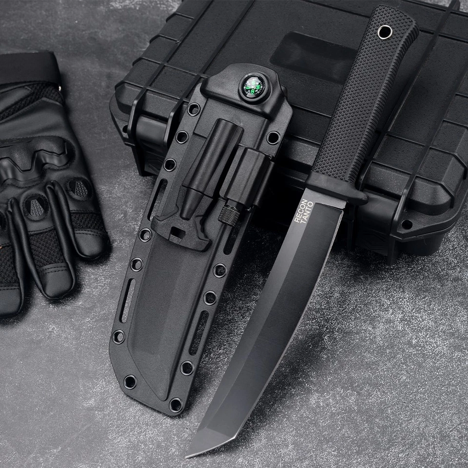 Faca de caça COLD STEEL Recon Tanto 7 polegadas lâmina afiada - Imagem 1 de 4