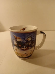 Noel Pupazzo di Neve Tazza Caffè Natale Vacanze 12oz Ceramica - Foto 1 di 8