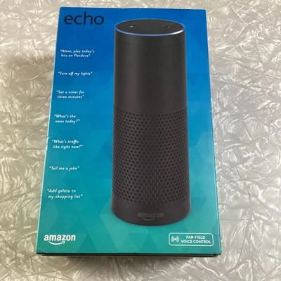 Amazon Echo (1st Generation) Smart Speaker - Black - New Sealed - Image 1 of 4