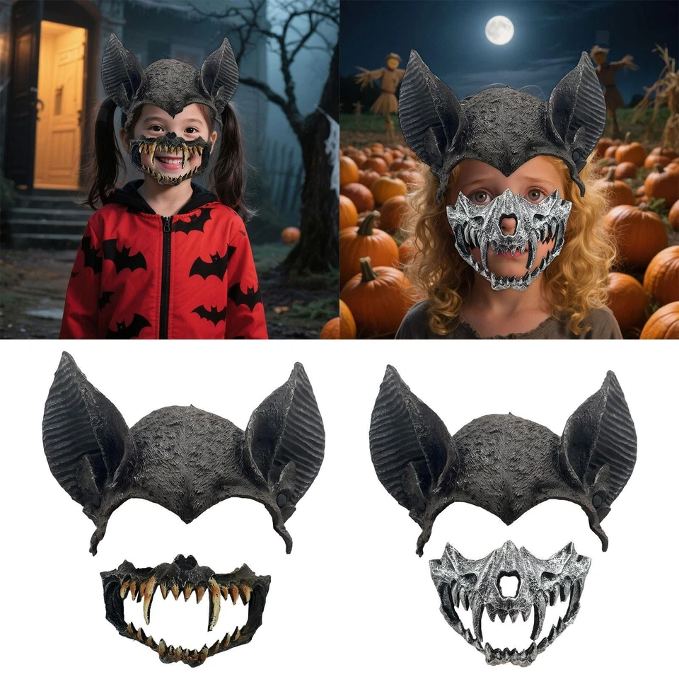 Halloween Fledermaus Kostüm Maske Requisiten Kostüm Zubehör für Freunde - Bild 1 von 1