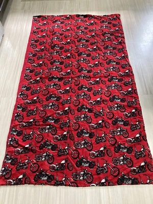 "Manta de moto roja negra 40"" X 69""" Foto 1 de 3