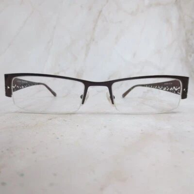 Elizabeth Arden Eyeglasses Frame EA-1048-1 Women's Gunmetal Full Rim 51-18-130 - Imagem 1 de 4