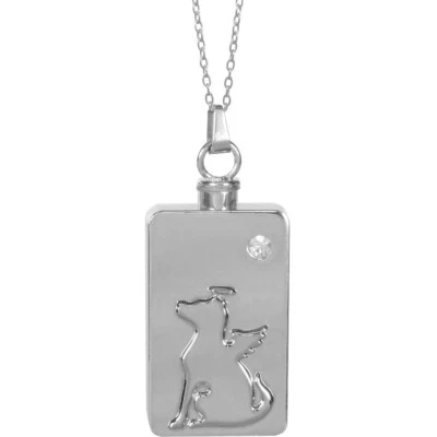 Dog Angel Keepsake Pendant Urn Memorial Necklace 46508 - Image 1 of 3