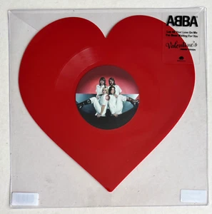 ABBA * LAY ALL YOUR LOVE ON ME * LIMTED VALENTINE'S DAY HEART-SHAPED RED VINYL - Picture 1 of 5