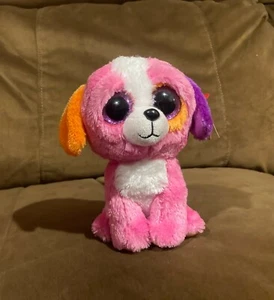 Ty Beanie Boos PRECIOUS Beanbag Plush Stuffed Toy w/ Glitter Eyes - Picture 1 of 6
