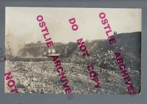 Santa Rita NUEVO MÉXICO RPPC c1910 MINA DE COBRE Minería PALA DE VAPOR ¡Ciudad Fantasma! - Imagen 1 de 3