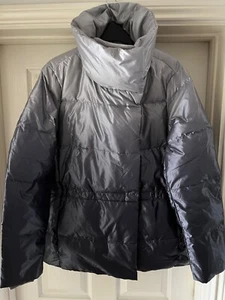 Lands' End Women's Grey Down Jacket, Size Medium, New With Tags - Picture 1 of 17