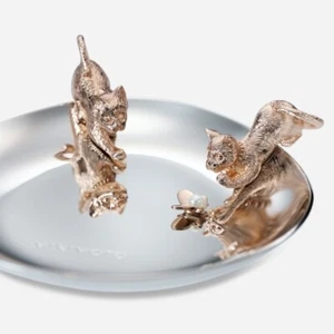 Bandeja de seguimiento de gatos colección regalo de lujo Mikimoto de JP z45 - Imagen 1 de 4