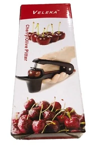 Cherry-Olive Pitter Stainless Steel Corer Tool w/ Space-Saving Lock Design, - Picture 1 of 9