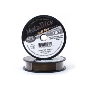 SoftFlex Beading Wire Nylon Stainless Steel Soft Flex Bead Stringing Jewellery - Picture 1 of 8