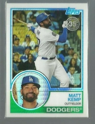 2018 Topps '83 Topps Silver Pack Chrome #141 Matt Kemp (ref 87194) - Image 1 of 1