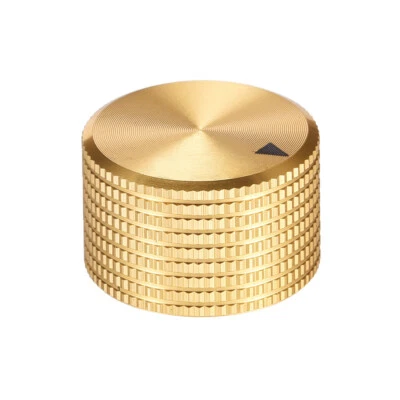 Alu Knopf Lautstärkeregler Potentiometer Drehknopf 25mmx15mm  Golden - Bild 1 von 3