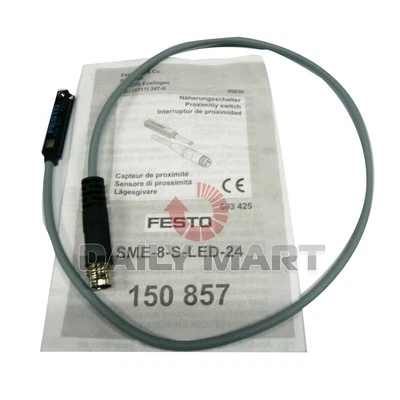 Festo NEW SME-8-S-LED-24 150857 Proximity Switch Sensor 0-250 VDC, 230VAC, 3-Pin