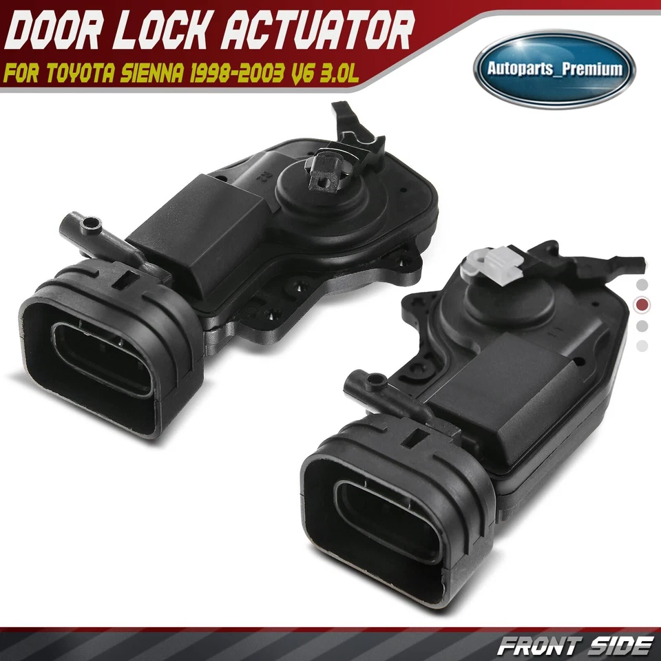 2x Actuador de cerradura de puerta delantero izquierdo y derecho para Toyota Sienna 3,0 L 746-694/746-695 Foto 1 de 4