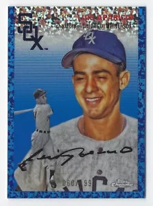 2023 Topps Chrome Platinum #468 Luis Aparicio Blue Mini-Diamond Refractor /199 - Picture 1 of 2