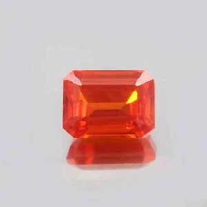 Padparadscha Sapphire Emerald Cut Loose Gemstone 15 Cts Natural Gemstone - Picture 1 of 4