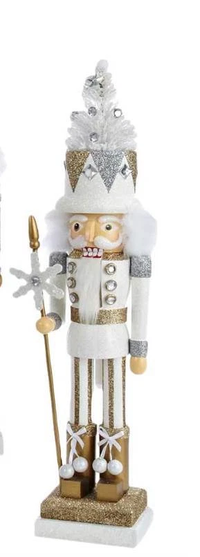 Kurt Adler HA0143WT - Nussknacker Hollywood White Tree, Größe 18" (gold/silber) - Bild 1 von 1