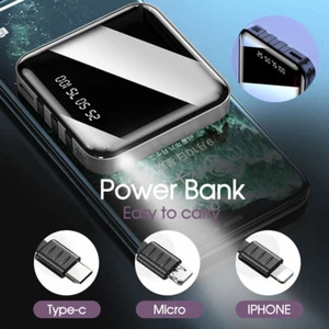 Portable Power Bank 10000mAh Mini USB Pack LED Battery Charger For Mobile Phone - Picture 1 of 12