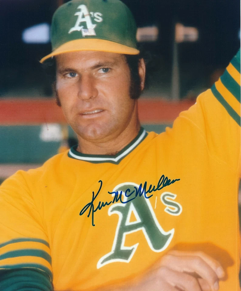 Foto autografiada de KEN MCMULLEN Oakland A's 8x10 - certificado de autenticidad Foto 1 de 1