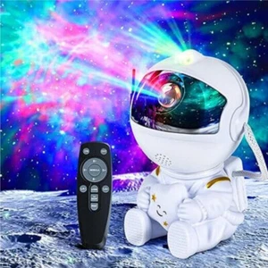 White Astronaut Projector Galaxy Starry Sky Night Light Ocean Star LED Lamp - Picture 1 of 6
