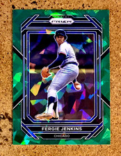 2023 Panini Prizm Baseball Green Ice Prizm Fergie Jenkins #290 Chicago Cubs