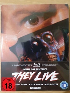John Carpenters "Sie leben" (They Live) Blu-ray Steelbook, Zavvi, Limitiert, OOP - Bild 1 von 5