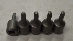 Vermont American 1609427823 T25 1/4" Drive ISO-Temp Torx Socket Bit 5PCS USA - Picture 1 of 1