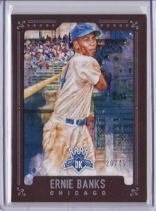 2017 Diamond Kings Brown Framed Parallel Ernie Banks #10 Cubs /49 - Bild 1 von 1