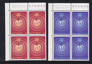 San Marino Mint Stamps in Block of 4 Sc#927-928 MNH - Picture 1 of 1