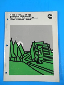 1977 Cummins Auto Diesel Engines Operation & Maintenance Manual N-855 V-903 - Picture 1 of 4