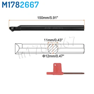 45° S12M SSSCR09 12mm Shank Indexable Boring Bar Turning Tool Holder For SCMT09 - Picture 1 of 5