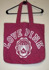 Victoria’s Secret PINK “Love Pink”Canvas Tote Shoulder Bag