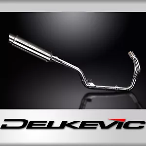 Triumph Tiger 800 2011-19 Delkevic Full Exhaust 3-1 14" Round Stainless Muffler - Foto 1 di 5